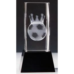 3D-Kristallglas Fussball Torschützenkönig
